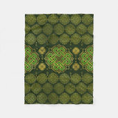Celtic Enless Knot - Shamrock four-leaf clover Fleece Deken (Voorkant)
