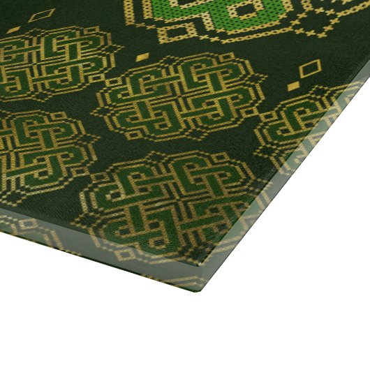 Celtic Enless Knot - Shamrock four-leaf clover Snijplank (Hoek)