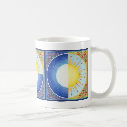 Celtic Equinox Sun and Moon Koffiemok (Rechts)