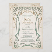 Celtic Fantasy Baby shower Kaart (Voorkant / Achterkant)