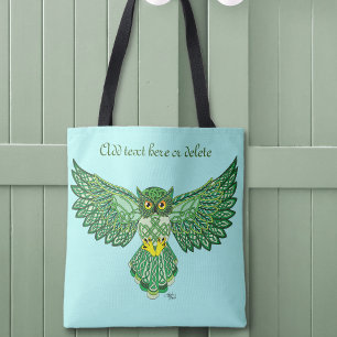 Celtic Flight Uil Groen Draagtas