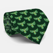 Celtic Flight Uil Groen Stropdas (Opgerold)
