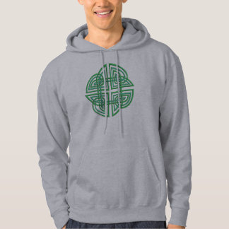 Celtic Four Leaf Clover in Knotwork Hoodie