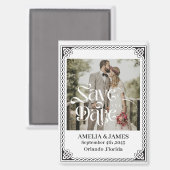 Celtic Frame Wedding Save the Date Magnet (Recto/Verso)
