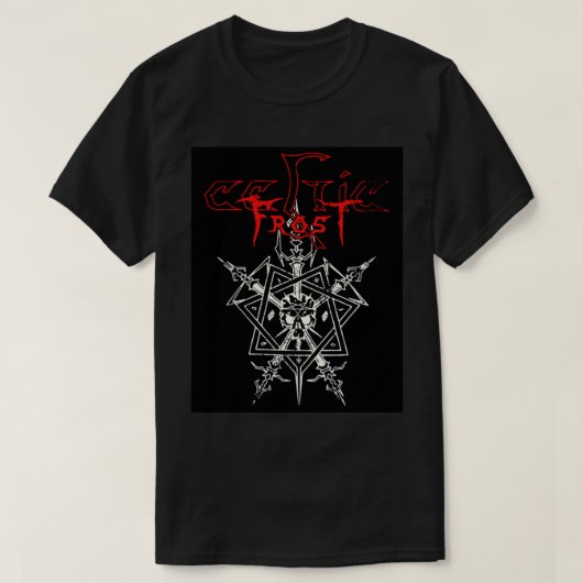 Celtic Frost Band Logo Sticker T-shirt (Design voorkant)