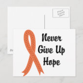 Celtic geeft Hope Endometrial Cancer nooit op Briefkaart (Voorkant / Achterkant)