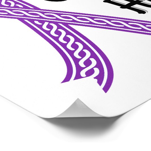 Celtic geeft Hope Epilepsy nooit op Poster (Hoek)