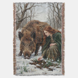 Celtic Goddess & Wild Boar Deken