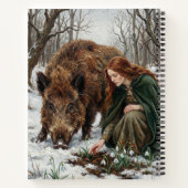 Celtic Goddess & Wild Boar Notitieboek (Achterkant)