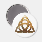 Celtic Gold Trinity Knot Magneet (Voorkant / Achterkant)