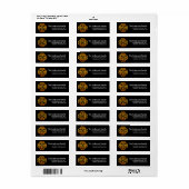Celtic Golden D5 Irish Return Address Labels (Full Sheet)