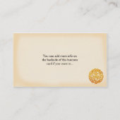 Celtic Golden Design 1 Irish Visitekaartje (Achterkant)