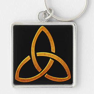 Celtic Golden Trinity Design Sleutelhanger