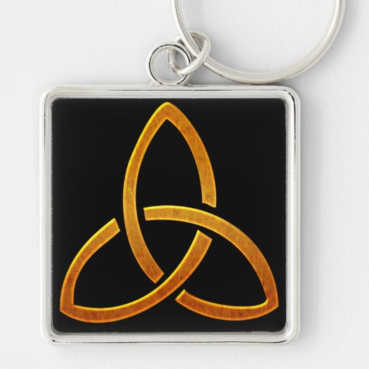 Celtic Golden Trinity Design Sleutelhanger (Voorkant)