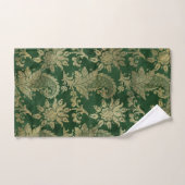 Celtic Green Gold Paisley Floral Pattern Bad Handdoek (Handdoek)
