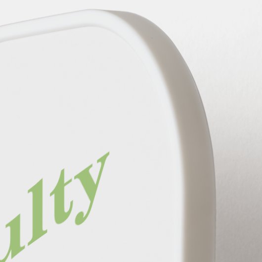 Celtic Green Waterverf Shamrock CUSTOM Pickleball Paddle (Links Detail)