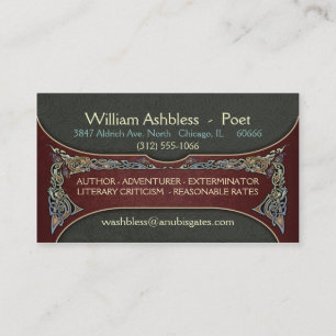 Celtic Gripping Beasts Visitekaartjes