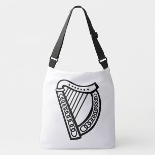 Celtic Harp Crossbody Canvas tas