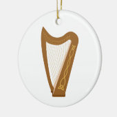 Celtic Harp Keramisch Ornament (Links)
