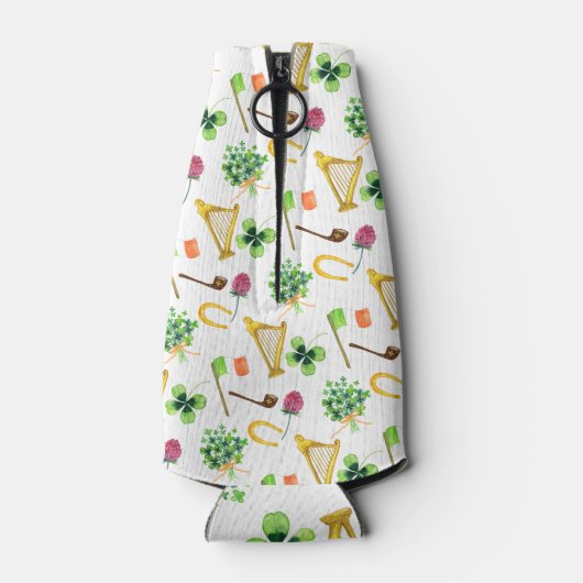 Celtic Harp St. Patrick's Day Pattern Flesjeskoeler (Achterkant)