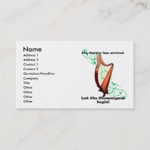 Celtic Harp Visitekaartje