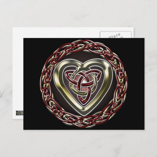 Celtic Heart Briefkaart (Voorkant / Achterkant)