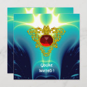 CELTIC HEART helderblauw Kaart (Voorkant / Achterkant)