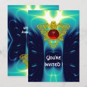 CELTIC HEART helderblauw Kaart (Voorkant / Achterkant)