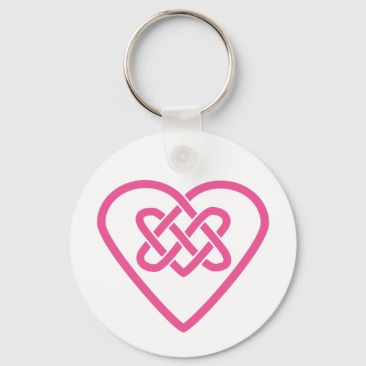 Celtic Heart Keychain - White Background (Voorkant)