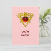 CELTIC HEART roze Kaart (Staand voorkant)