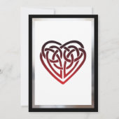 Celtic Heart - Wedding-uitnodiging Kaart (Achterkant)