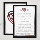 Celtic Heart - Wedding-uitnodiging Kaart (Voorkant / Achterkant)