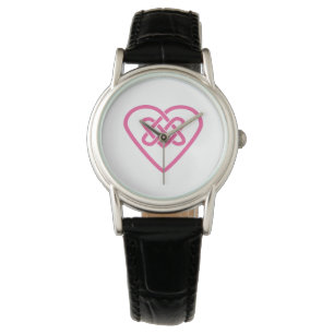 Celtic Heart White Wrist Watch Horloge