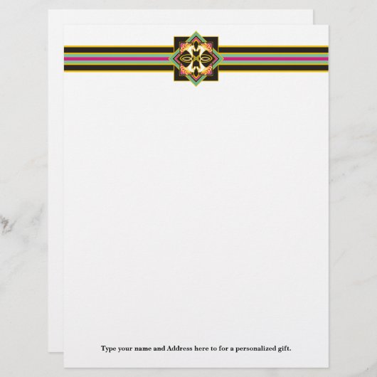 Celtic Horses Letterhead Persoonlijk Briefhoofd (Voorkant / Achterkant)