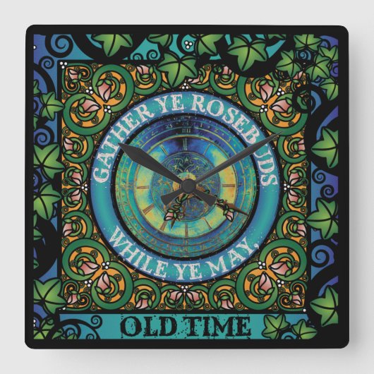 Celtic Impermanence Vierkante Klok (Voorkant)