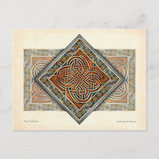 Celtic Interlace Panel Briefkaart (Voorkant)