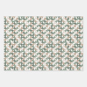 Celtic IRISH knot green brown beige Inpakpapier Vel (Voorkant 3)