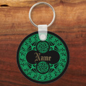 Celtic Irish Personalised Name Sleutelhanger (Voorkant)