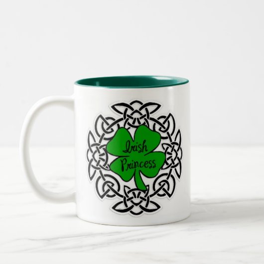 Celtic Irish Princess Tweekleurige Koffiemok (Links)