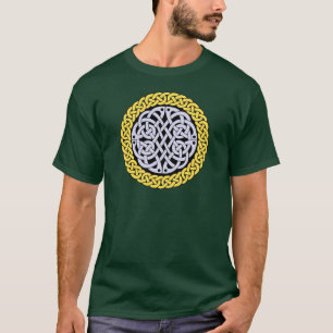 Celtic/Irish/Scottish/Viking braided knot, groen T-shirt