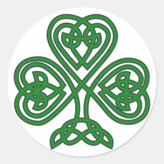 Celtic Irish Shamrock St. Patrick's Day sticker