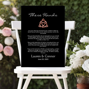Celtic Irish Wedding Vows Handfasting Ceremony Canvas Afdruk