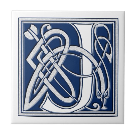 Celtic J Monogram Tegeltje (Voorkant)