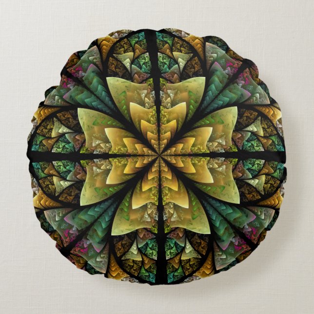 Celtic Journey Rond Kussen (Voorkant)