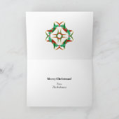 Celtic KerstHolly Wreath Persoonlijk Feestdagen Kaart (Binnen)