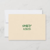 Céltic Kiss QR Code Mariage Carte RSVP (Dos)