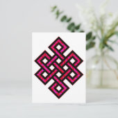 Celtic Knot 10 Red Briefkaart (Staand voorkant)