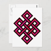 Celtic Knot 10 Red Briefkaart (Voorkant / Achterkant)