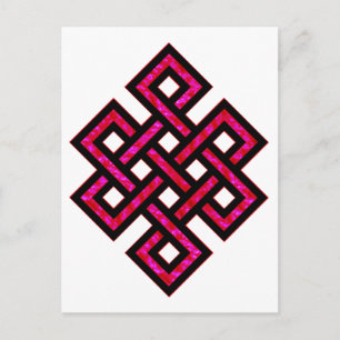 Celtic Knot 10 Red Briefkaart
