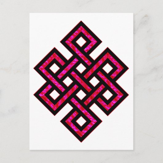 Celtic Knot 10 Red Briefkaart (Voorkant)